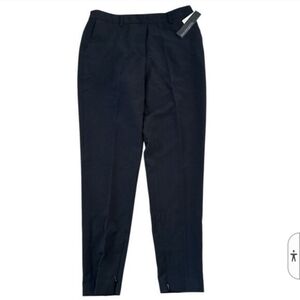 Eva Longoria Black Gabardine Dress Pants Sz 8 NWT